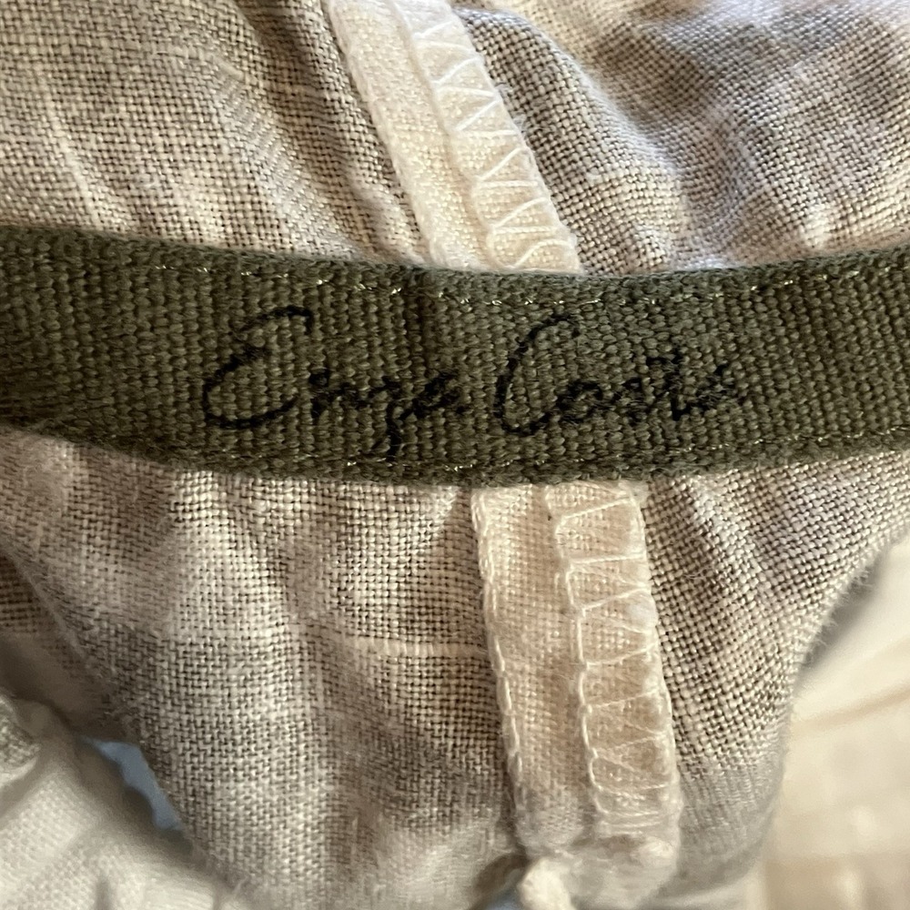 Enza Costa French Linen Easy Pants Womens Size 0 White Gray Jogger - Picture 7 of 11